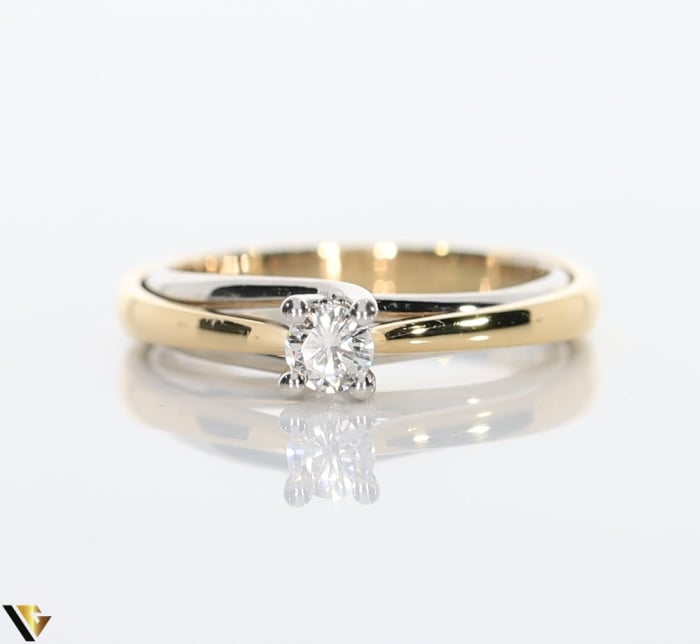 Inel Aur 18k, Diamant 0.23 ct [2]
