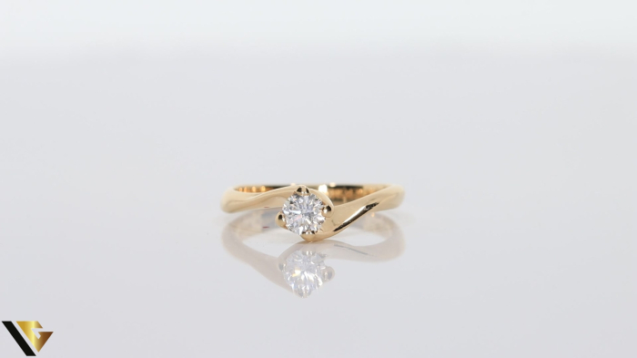 Inel Aur 18k, Diamant 0.30 ct [2]