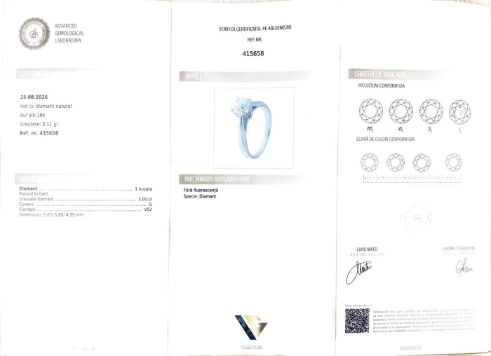Inel Aur 18k, Diamant 1.00 ct [4]