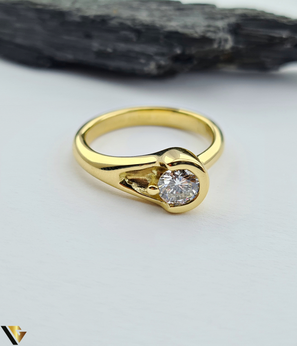 Inel Aur 18k, Diamant aprox. 0.50 ct [2]