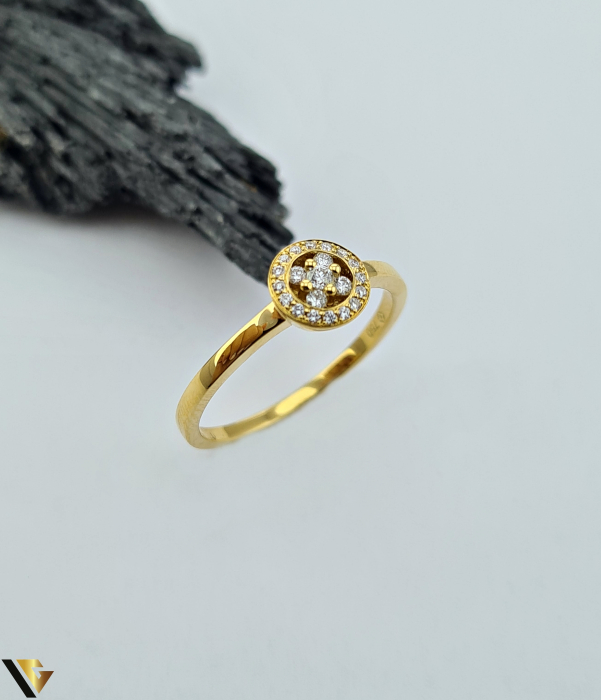 Inel Aur 18k, Diamante 0.13 ct [1]