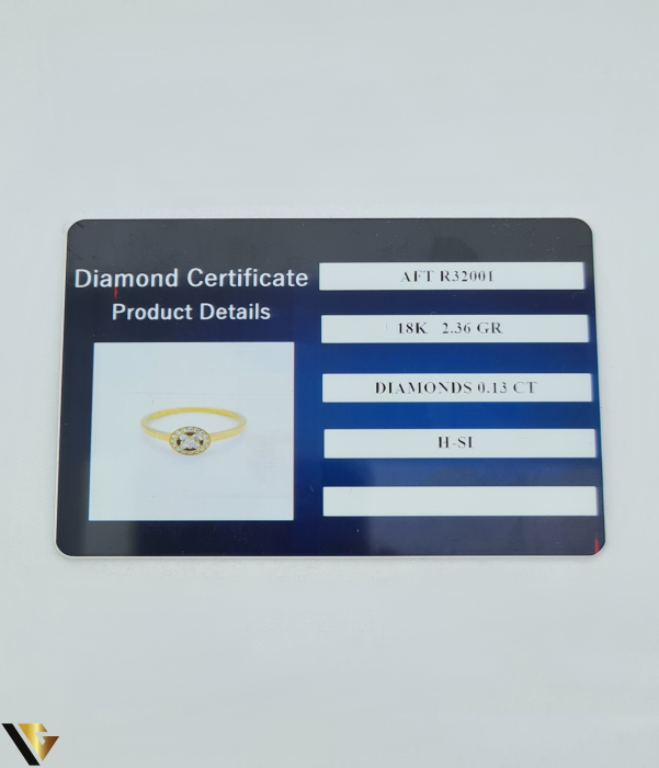 Inel Aur 18k, Diamante 0.13 ct [3]