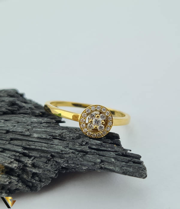 Inel Aur 18k, Diamante 0.13 ct [2]