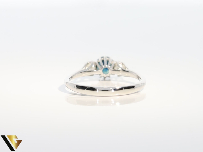 Inel Aur 18k, Diamante 0.20 ct, Safir [3]