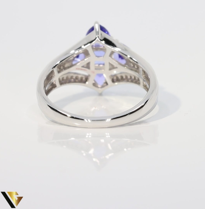 Inel Aur 18k, Diamante 0.22 ct, Tanzanite  1.30 ct [4]