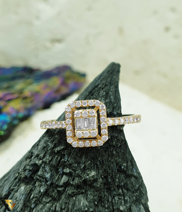 Inel Aur 18k, Diamante 0.27 ct [2]