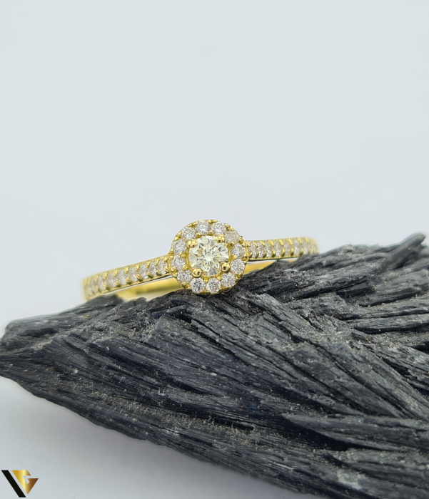 Inel Aur 18k, Diamante 0.31 [2]