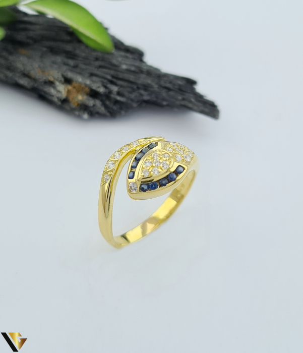 Inel Aur 18k, , Safire [1]