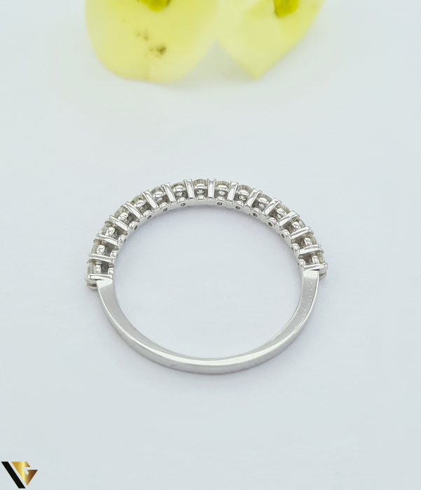Inel Aur Alb 18k, Diamante 0.41 ct [3]