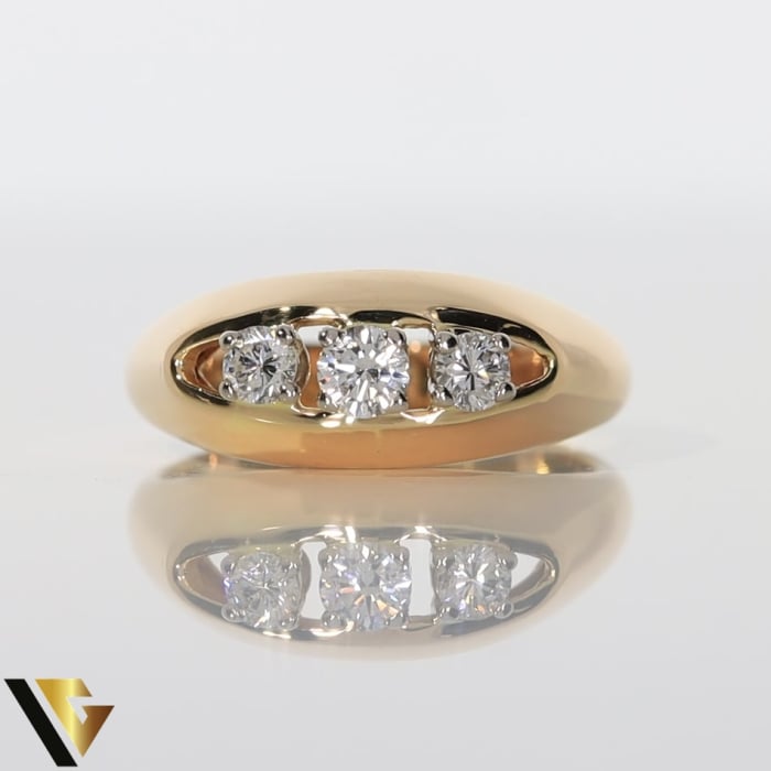 Inel Aur 18k, Diamante 0.44 ct [2]