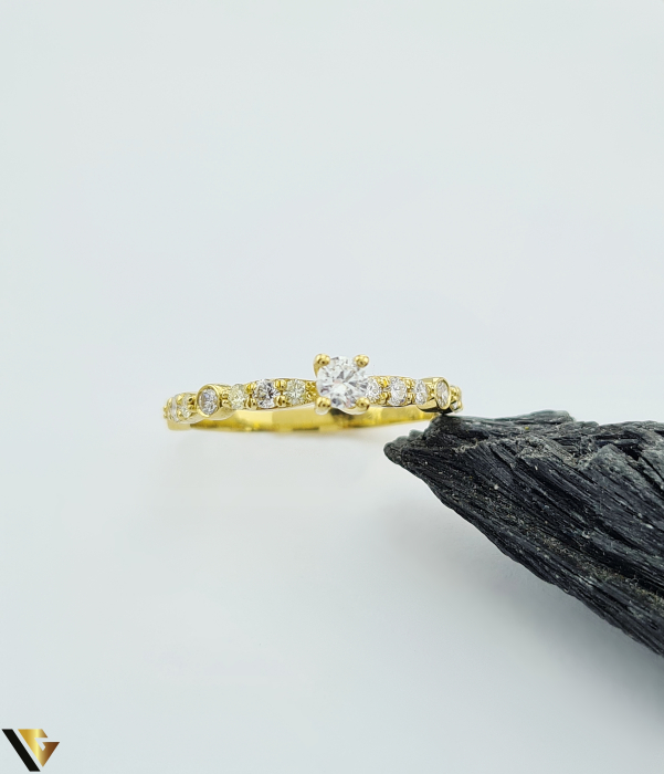 Inel Aur 18k, Diamante 0.46 [2]