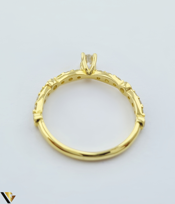 Inel Aur 18k, Diamante 0.46 [3]