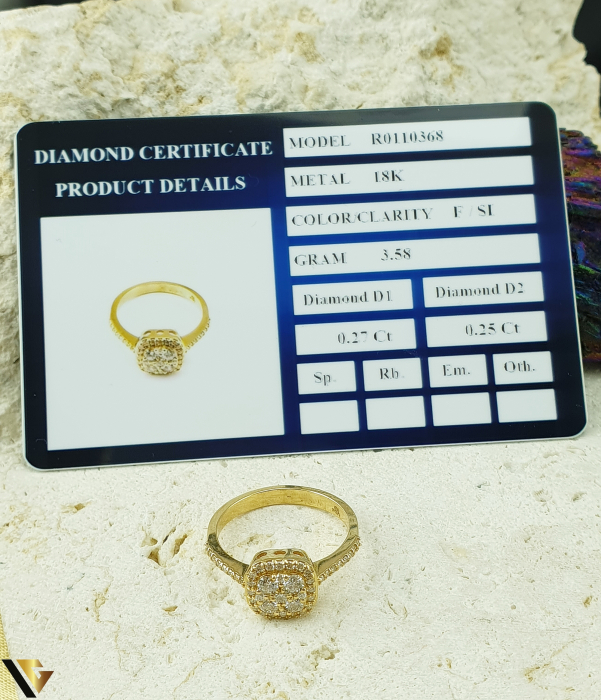 Inel Aur 18k, Diamante 0.52 ct [4]