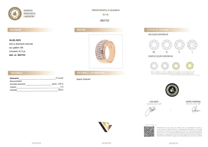 Inel Aur 18k, Diamante 1.05 ct [3]