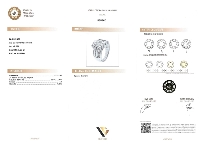Inel Aur 18k, Diamante 1.06 ct [4]