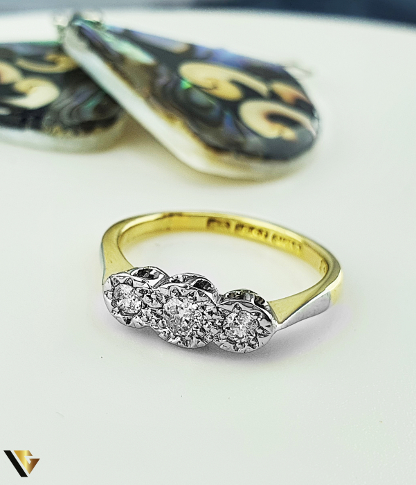 Inel Aur 18k, Diamante aprox. 0.18 ct in total [3]