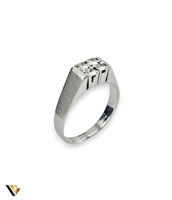 Inel Aur 18k, Diamante de aprox. 0.40 ct, 5.55 grame [2]