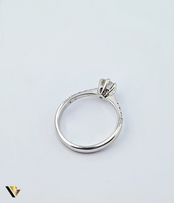 Inel de Logodna Aur Alb 18k, Diamante de aprox. 0.45 ct in total [4]