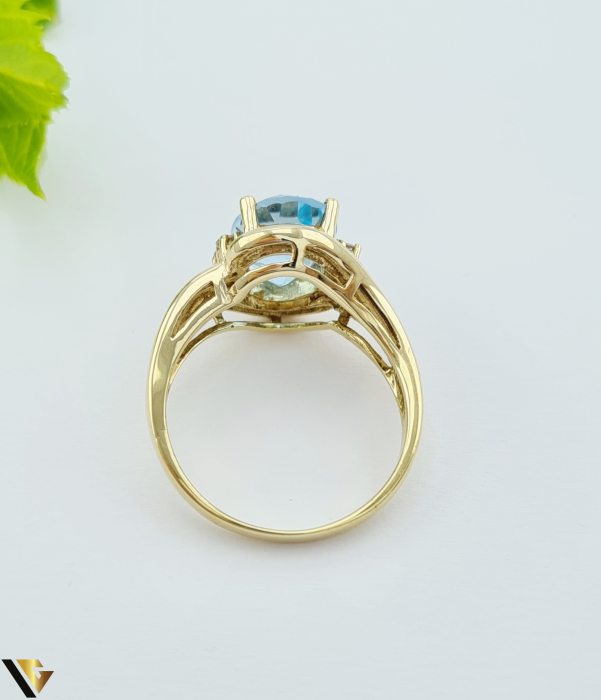 Inel Aur 8k, Topaz [2]