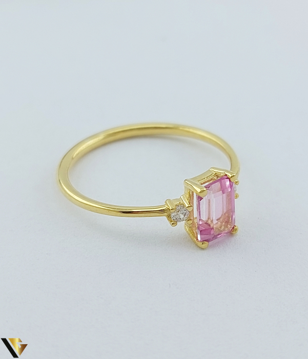 Inel Aur 9k, Topaz [3]