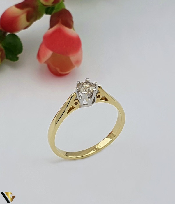 Inel Aur 9k, Diamant 0.33 ct [2]