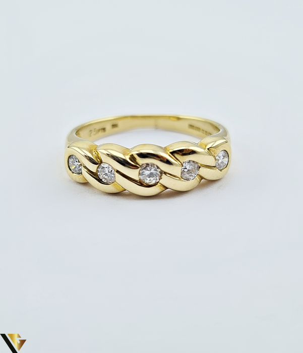 Inel Aur 9K, Diamante de 0.25 ct in total, 2.40 grame [2]