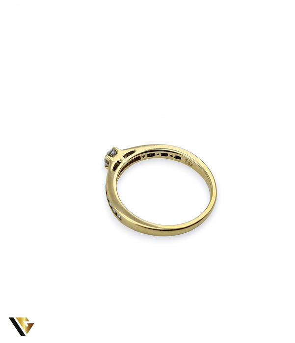 Inel Aur 9k, Diamante de aprox. 0.40 ct in total, 1.81 grame [2]