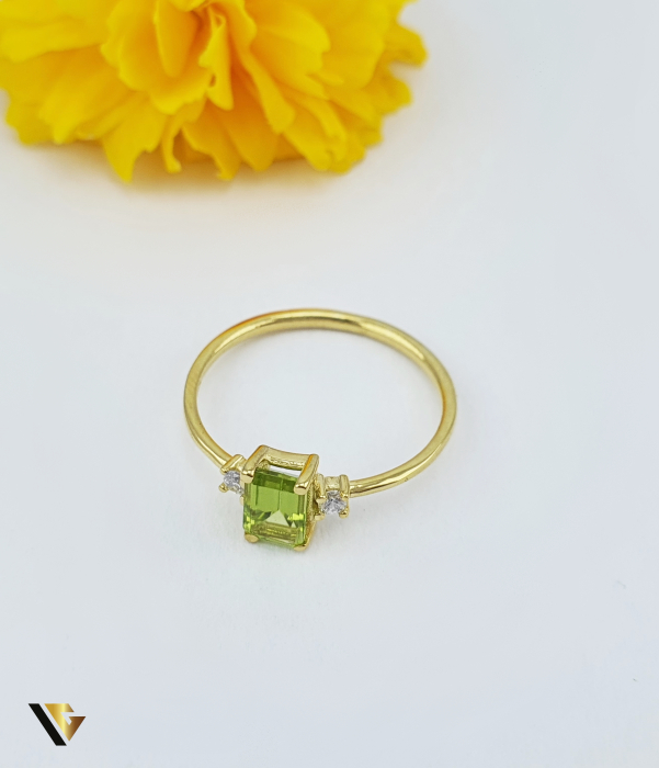 Inel Aur 9k, Peridot [2]
