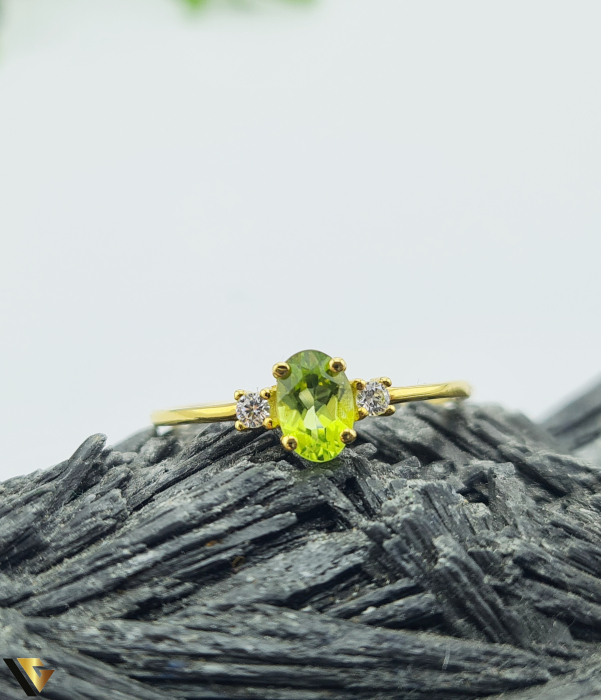 Inel Aur 9k, Peridot [2]