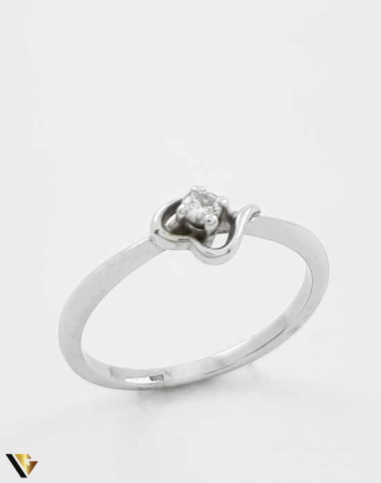 Inel Logodna Aur 14k, Diamant de cca. 0.07 ct, 1.66 grame [3]
