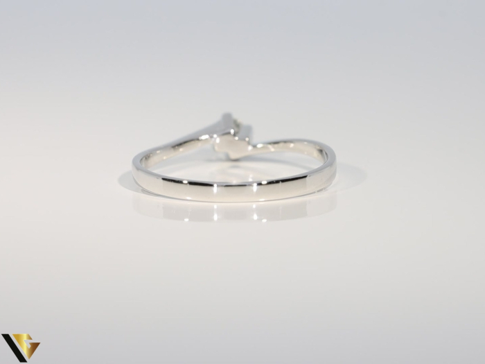 Inel Aur Alb 14k, Diamant 0.11 ct [3]