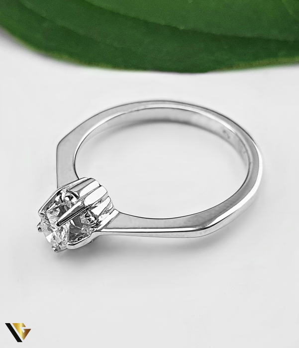 Inel Aur Alb 14k, Diamant 0.20 ct [2]