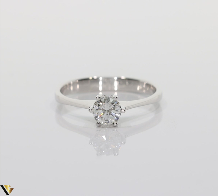 Inel Aur Alb 14k, Diamant 0.50 ct [2]