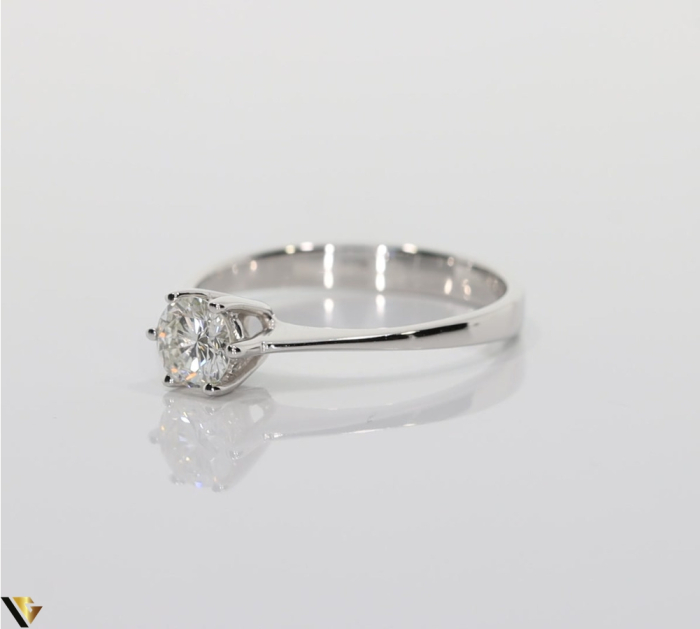Inel Aur Alb 14k, Diamant 0.50 ct [3]