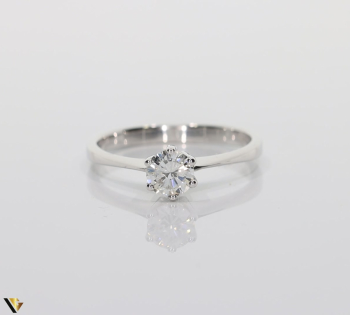 Inel Aur Alb 14k, Diamant 0.51 ct [2]