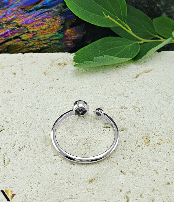 Inel Aur Alb 14k, Diamante 0.02 ct in total [2]