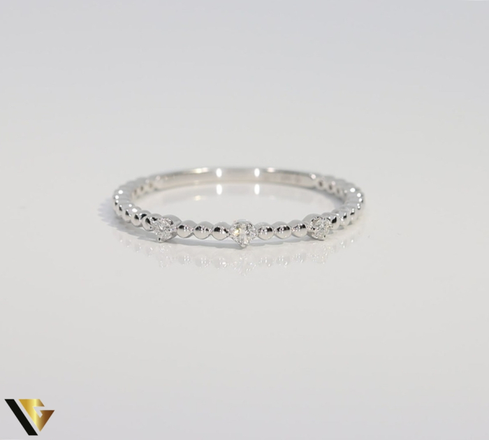 Inel Aur Alb 14k, Diamante 0.05 ct [2]