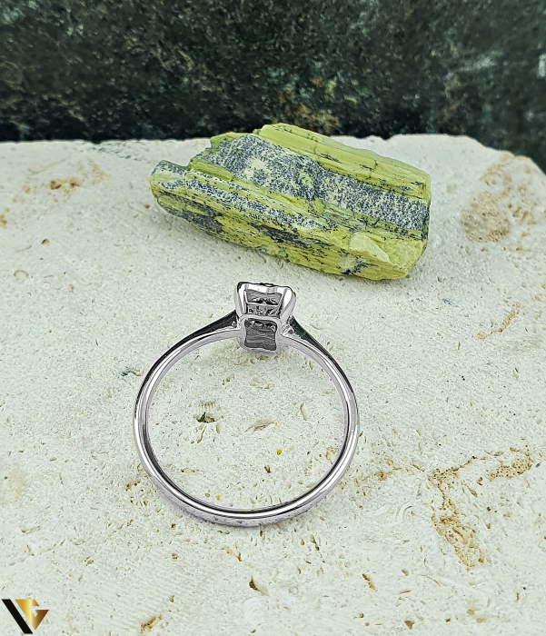 Inel Aur Alb 14k, Diamante 0.06 ct in total [2]