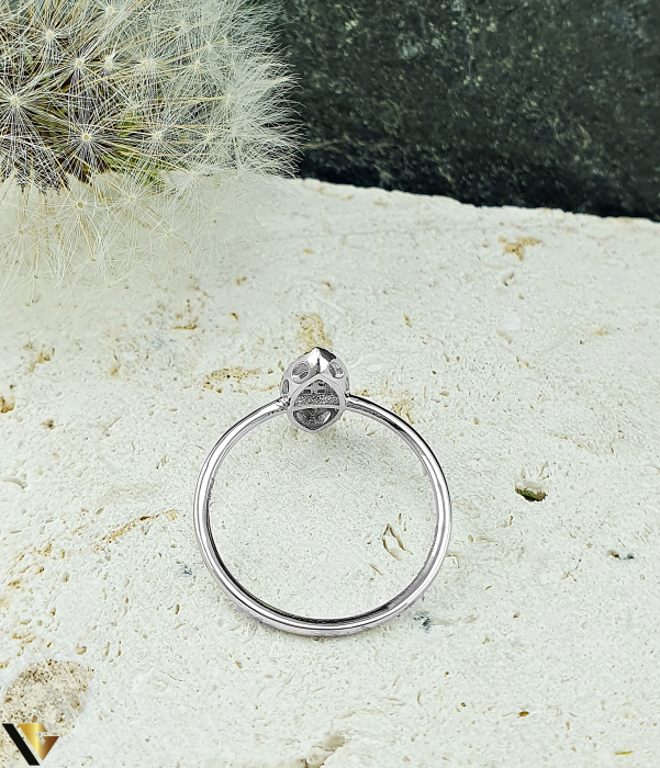 Inel Aur Alb 14k, Diamante 0.07 ct in total [3]
