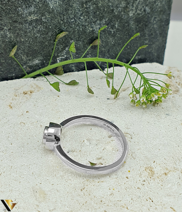 Inel Aur Alb 14k, Diamante 0.08 ct in total [3]