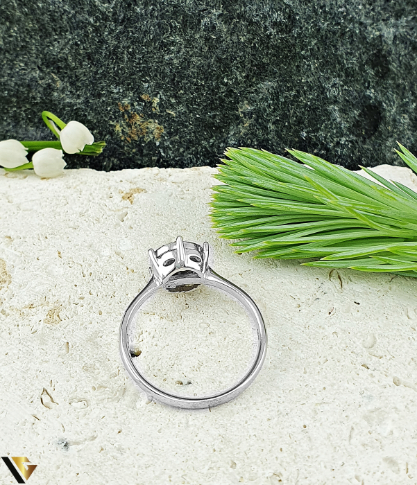 Inel Aur Alb 14k, Diamante 0.14 ct in total [3]