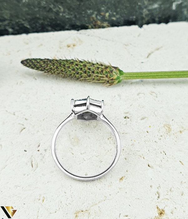 Inel Aur Alb 14k, Diamante 0.14 ct in total [3]