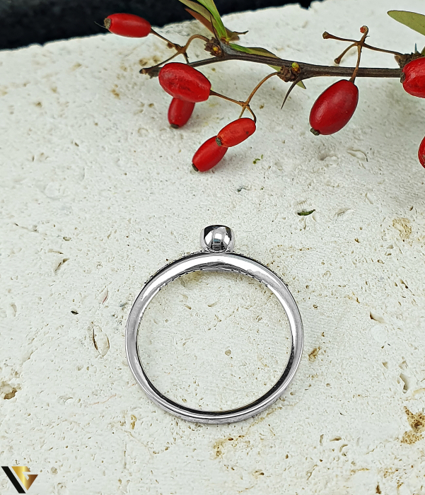 Inel Aur Alb 14k, Diamante 0.18 ct in total [3]