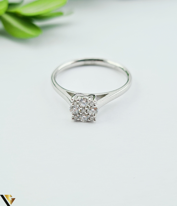 Inel  Aur Alb 14k, Diamante 0.42ct [2]