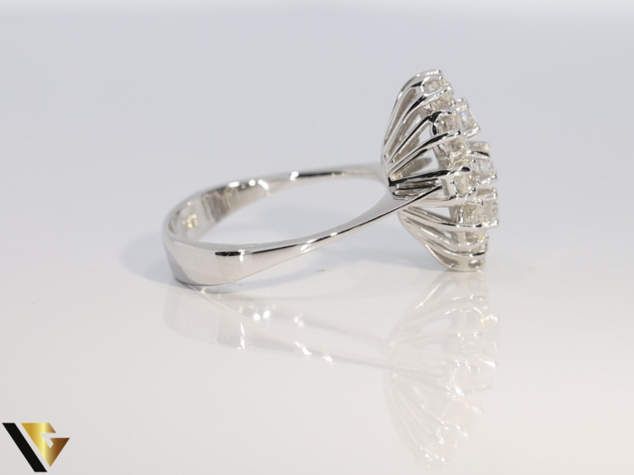 Inel Aur Alb 14k, Diamante 0.43 ct [3]
