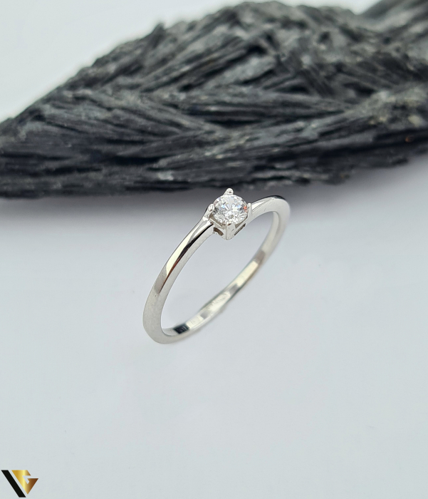 Inel Aur Alb 14k, Zirconiu [1]