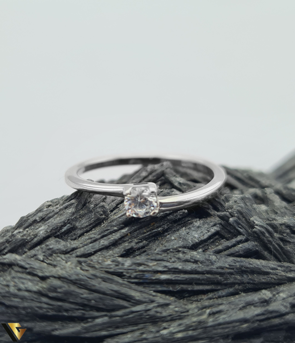 Inel Aur Alb 14k, Zirconiu [2]
