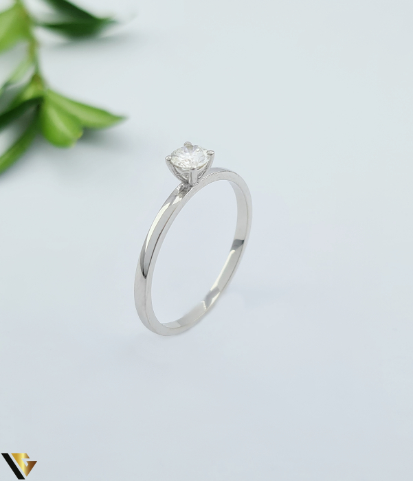 Inel Aur Alb 18k, Diamant 0.29 ct [1]