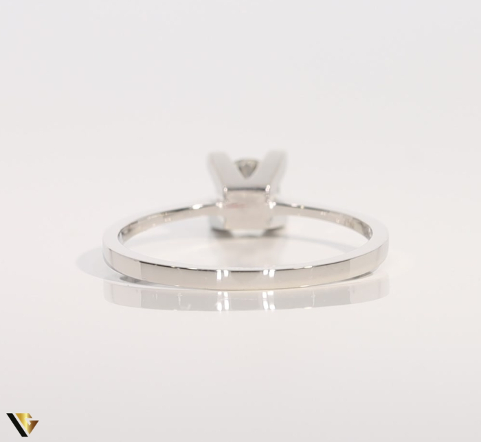 Inel Aur Alb 18k, Diamant 0.36 ct [4]
