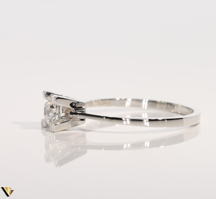 Inel Aur Alb 18k, Diamant 0.36 ct [3]